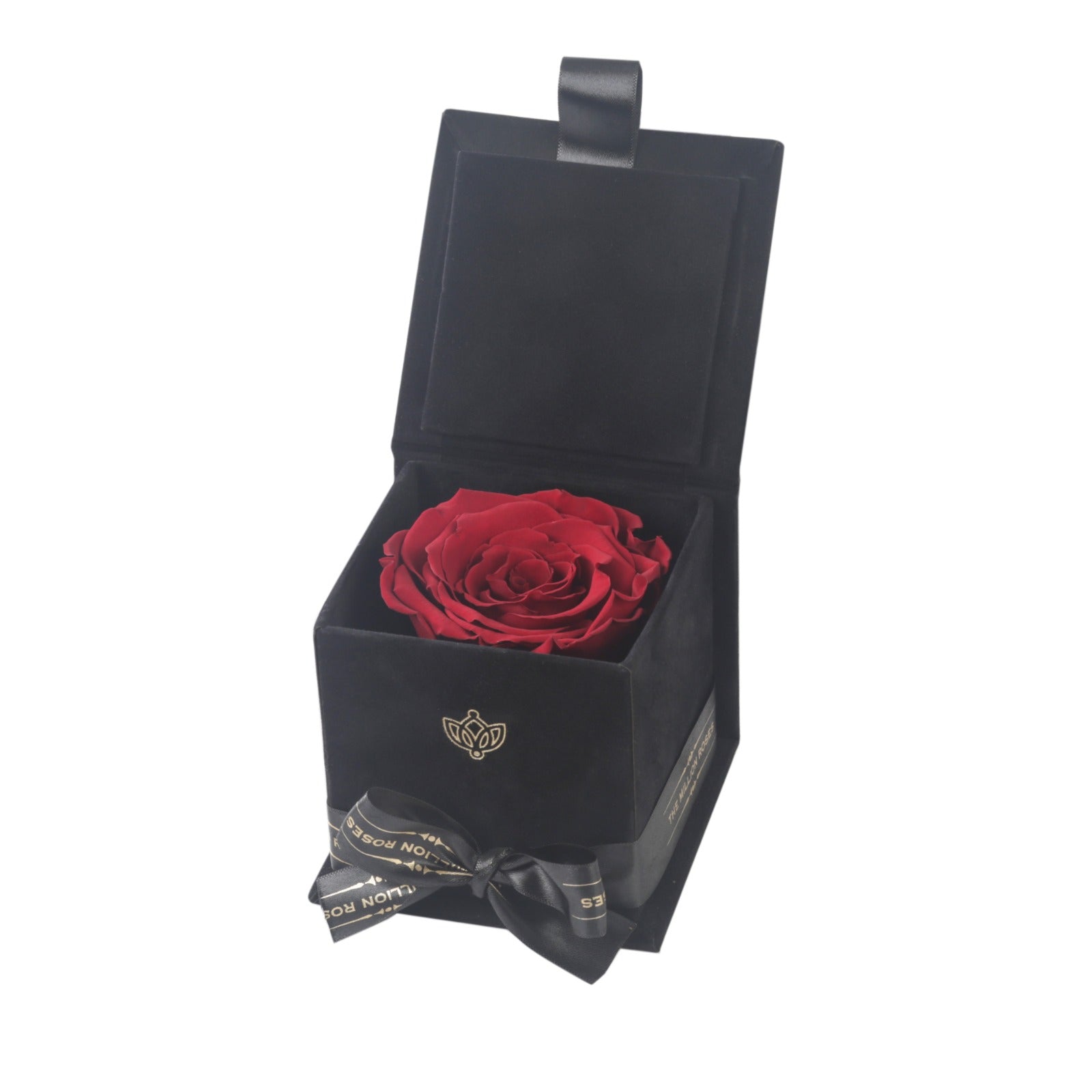 Trandafir criogenat in cutie patrata cu capac - One in a Million