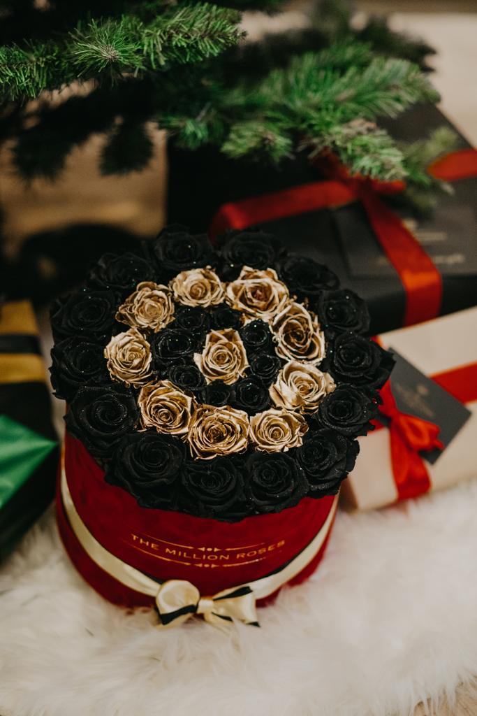 Cutie cu trandafiri criogenați- Elegant Christmas