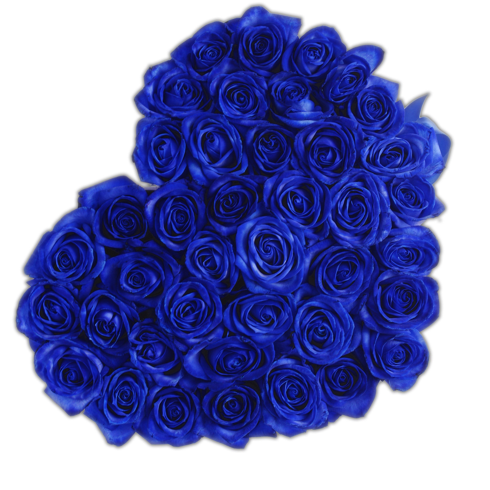 Heart - Blue Roses - White Box - The Million Roses Budapest