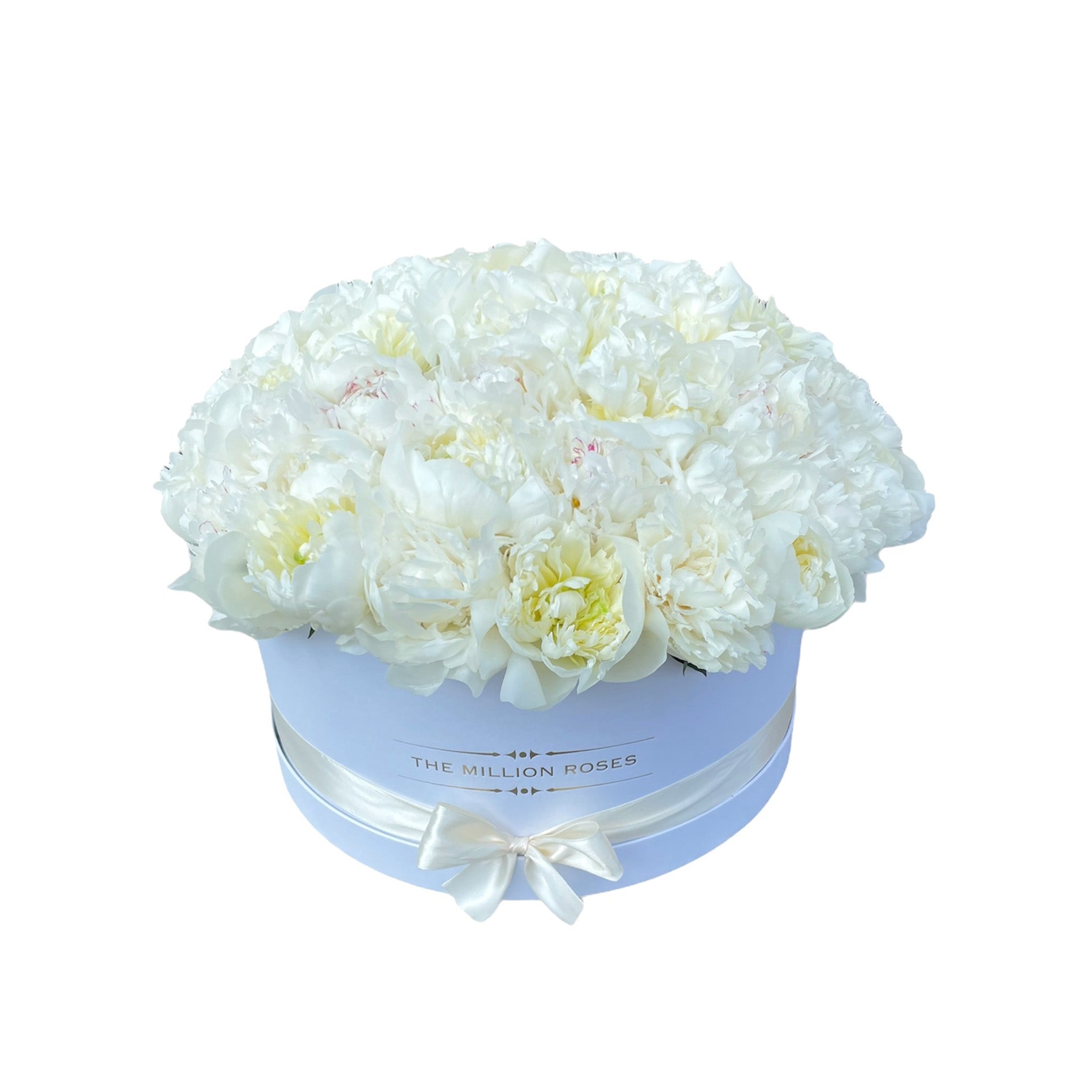 Heaven on earth - Buchet de Bujori albe parfumate in cutie luxury