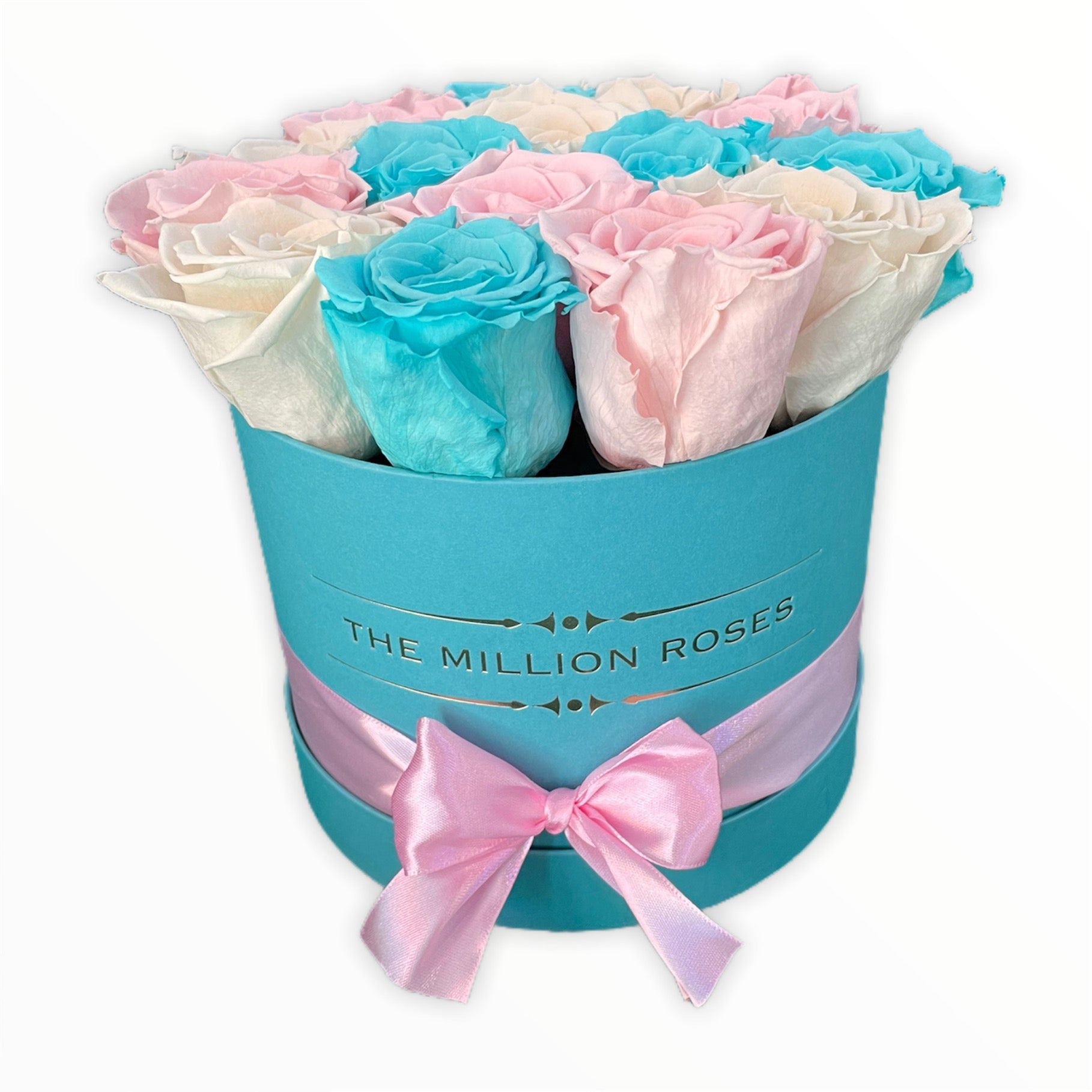 Trandafiri criogenati in cutie mică Tiffany